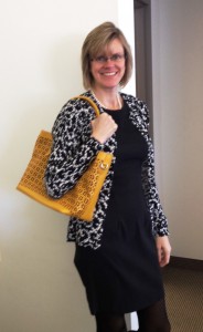 Kris with Bag from Lillian's