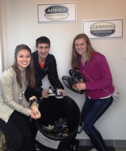 Dakota County students from Farmington HS Soles4Souls collection