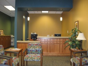 work environment design ideas - lighting & cheerful paint