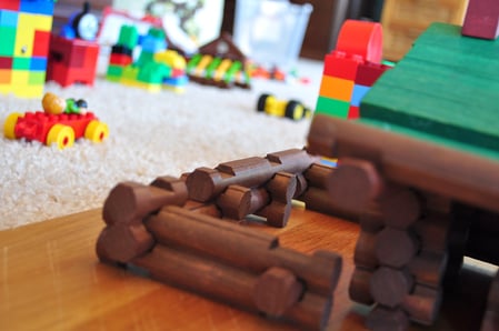 Earliest Memory building - Lego and Lincoln Log - via Flickr