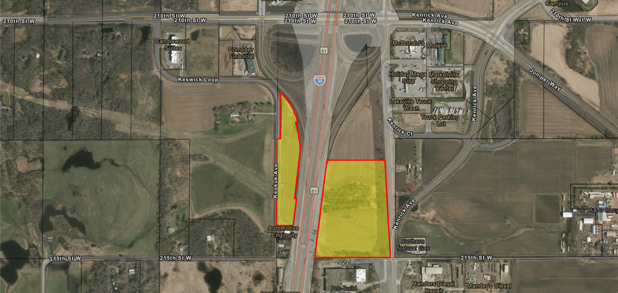 Lakeville Commercial Land Site - SEQ-SWQ-I35-CR-70 - MN